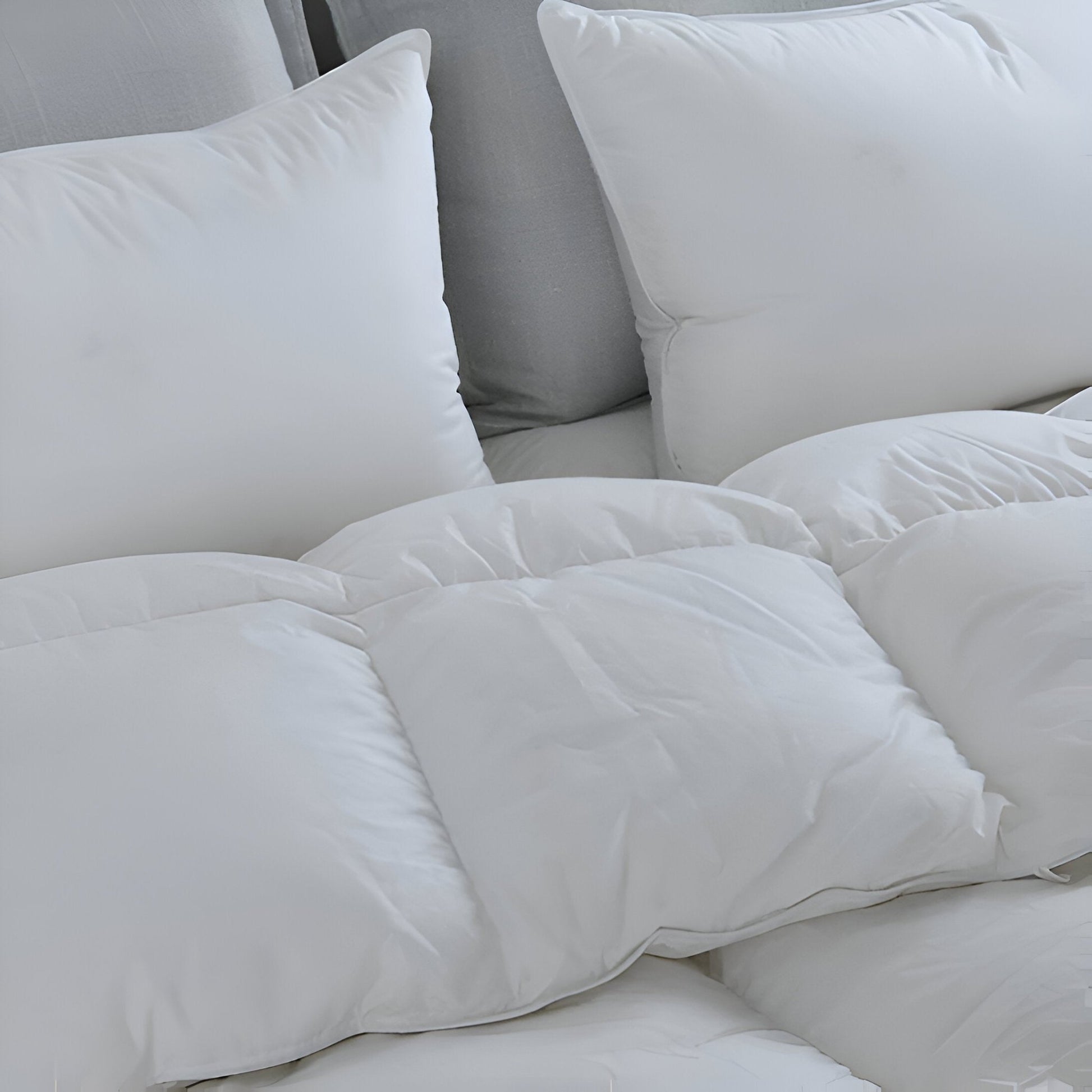 750 Fill Power 2 - in - 1 Duck Down Duvet - Close Up - White