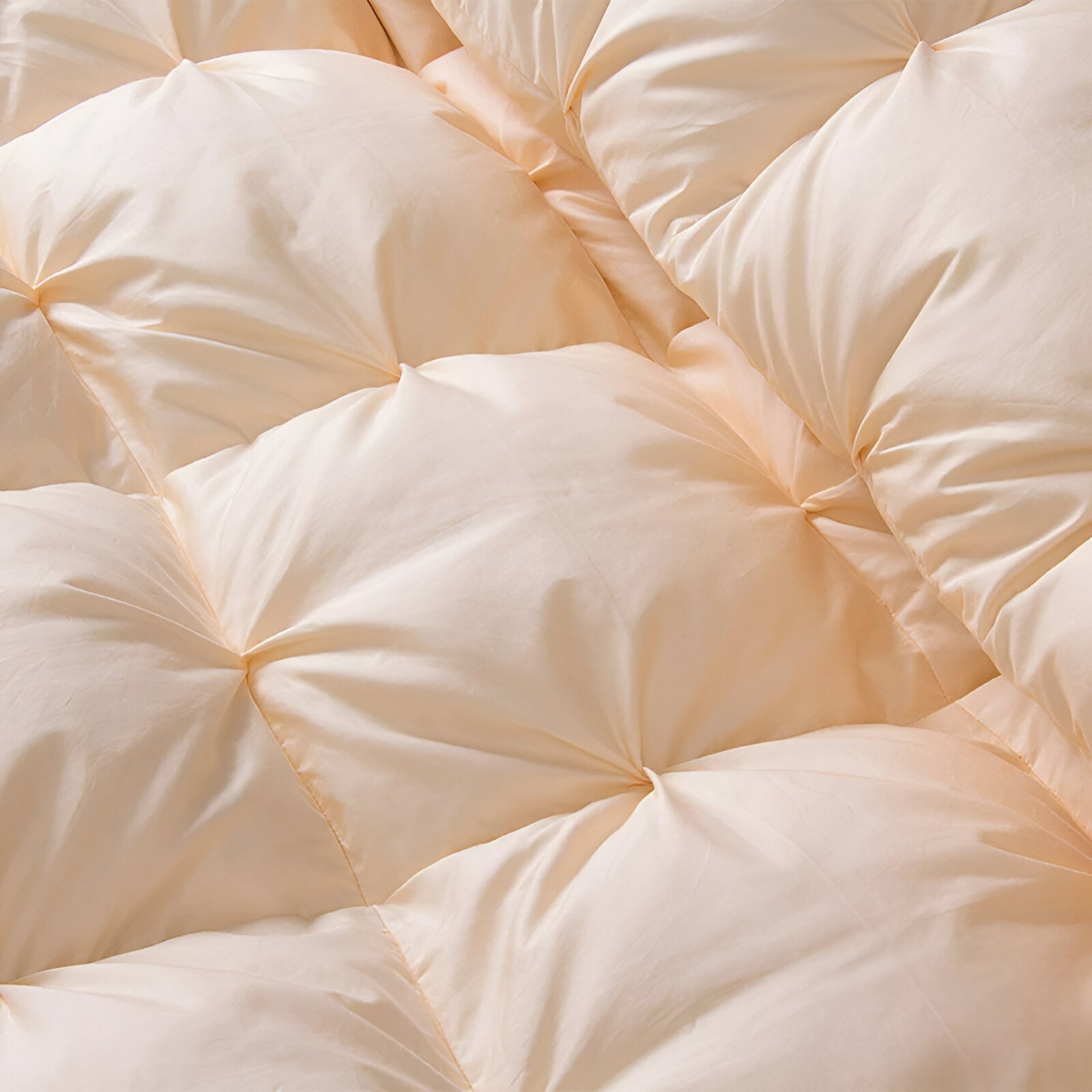 All Season 600 Fill Power Goose Down Duvet - Close Up - Cream