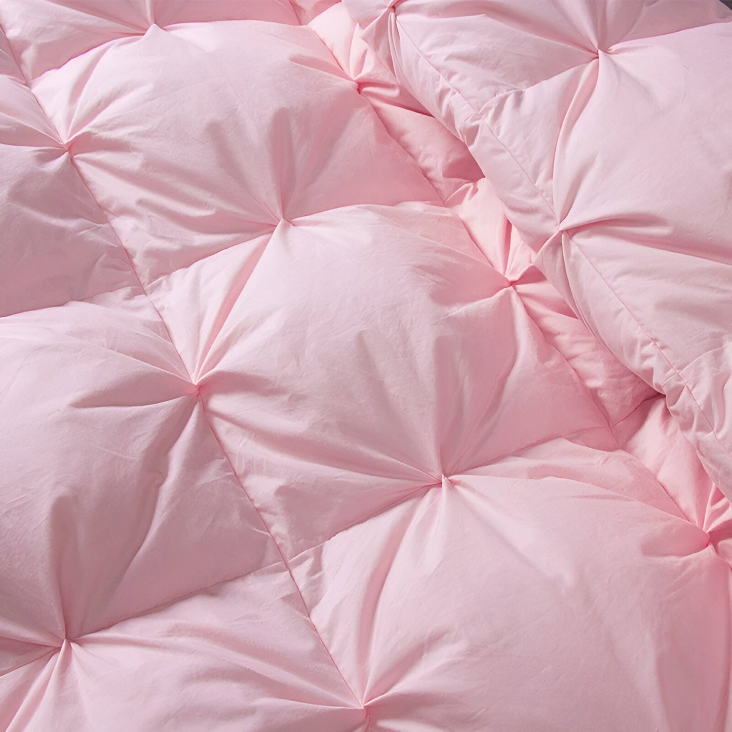 All Season 600 Fill Power Goose Down Duvet - Close Up - Pink