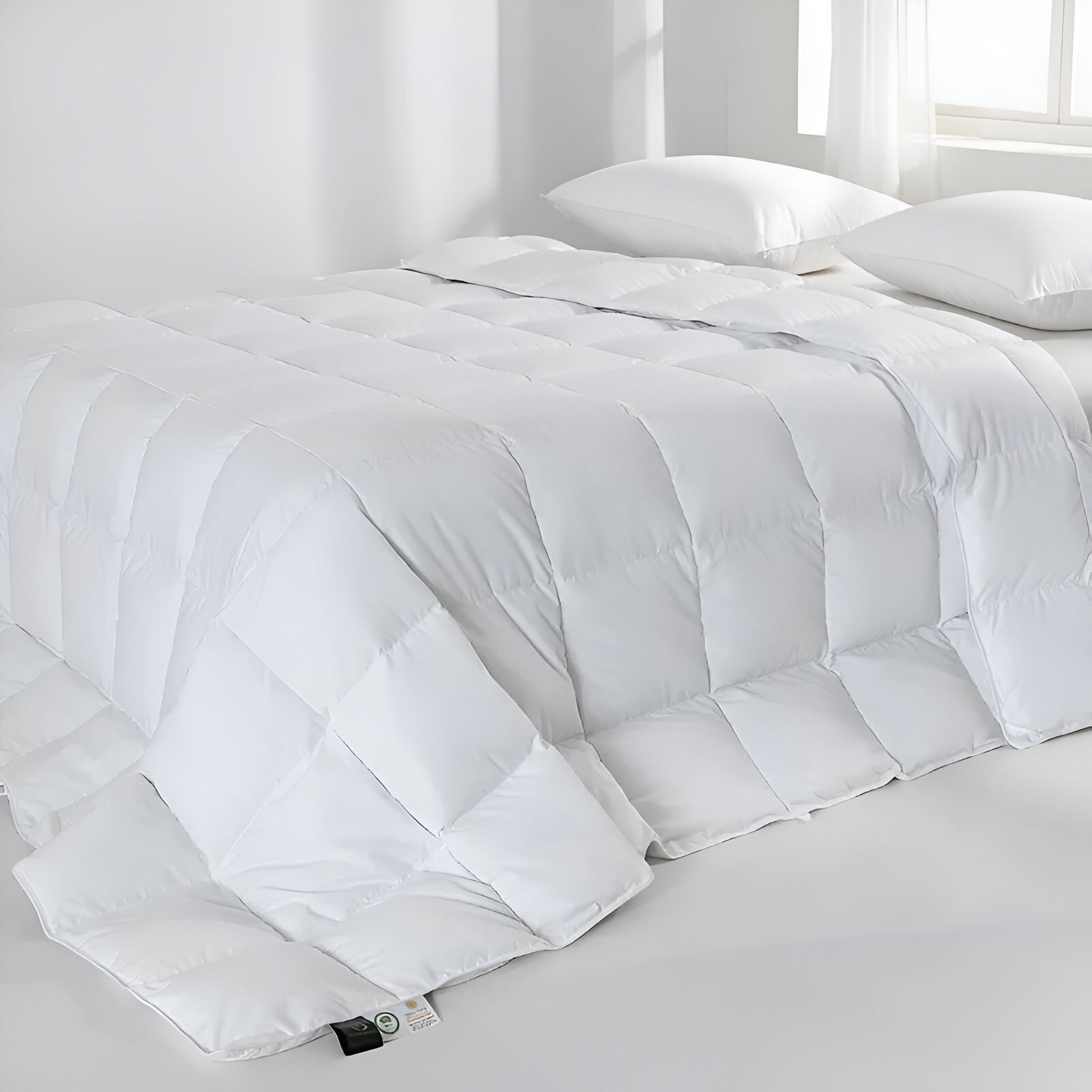 All Season 700 Fill Power Down Comforter - Side View - Right Side - White