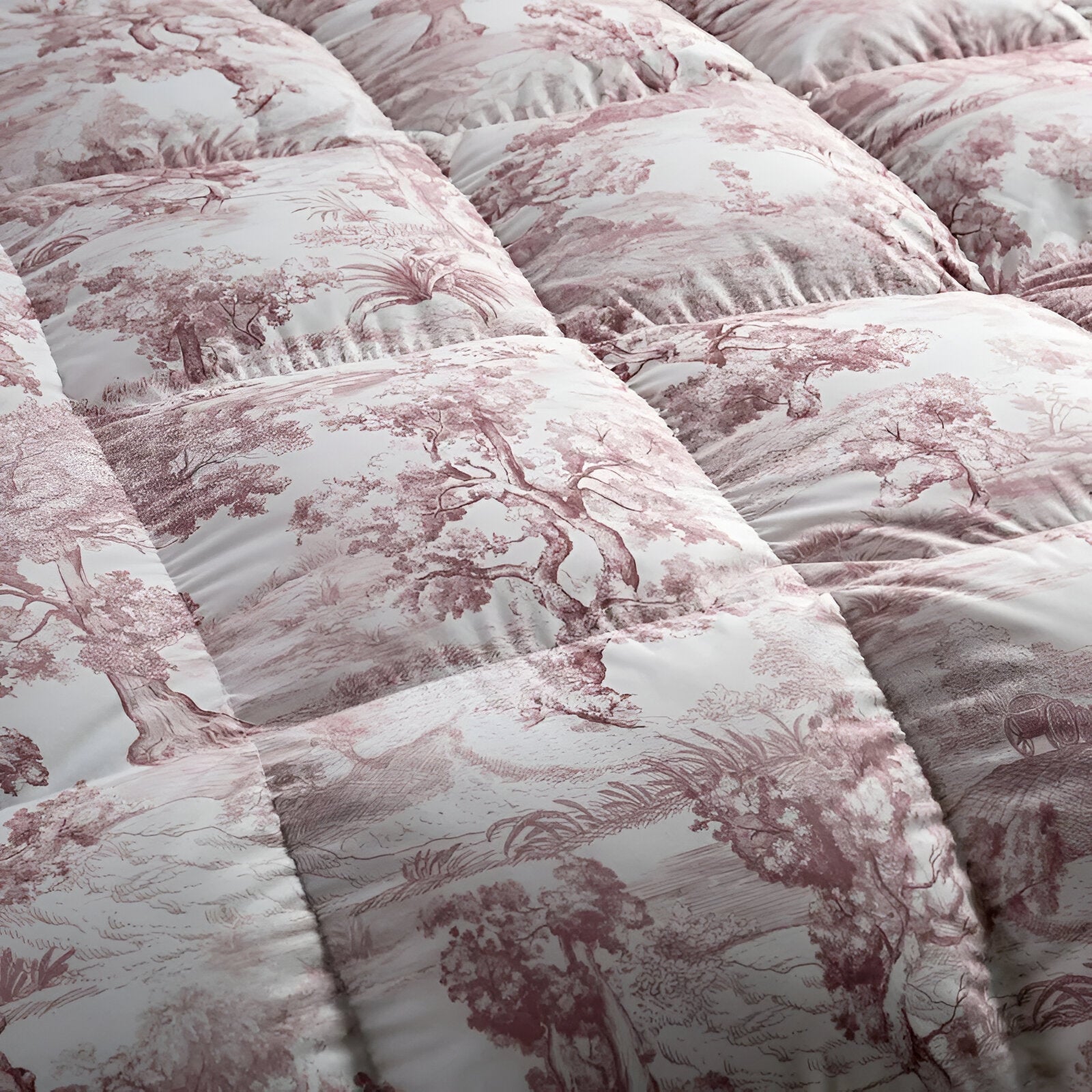 All Season 800 Fill Power Goose Down Comforter - Close Up - Mauve