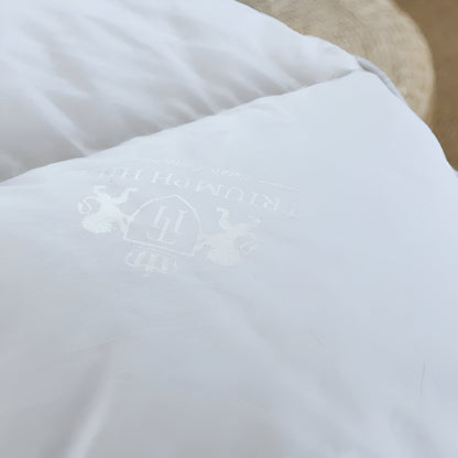 All Season 900 Fill Power Goose Down Comforter - Close Up Of Detailing - White