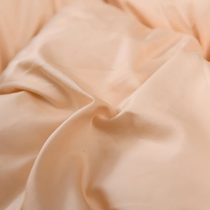 All Season Quilted Goose Down Comforter - Close Up - Apricot