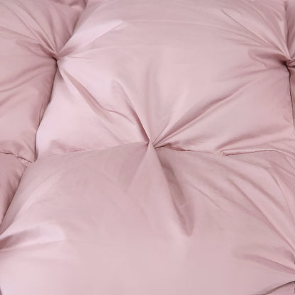 All Season Quilted Goose Down Comforter - Close Up - Blush