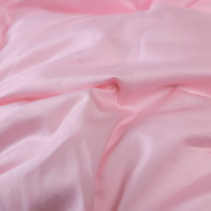 All Season Quilted Goose Down Comforter - Close Up Of Detailing - Pink