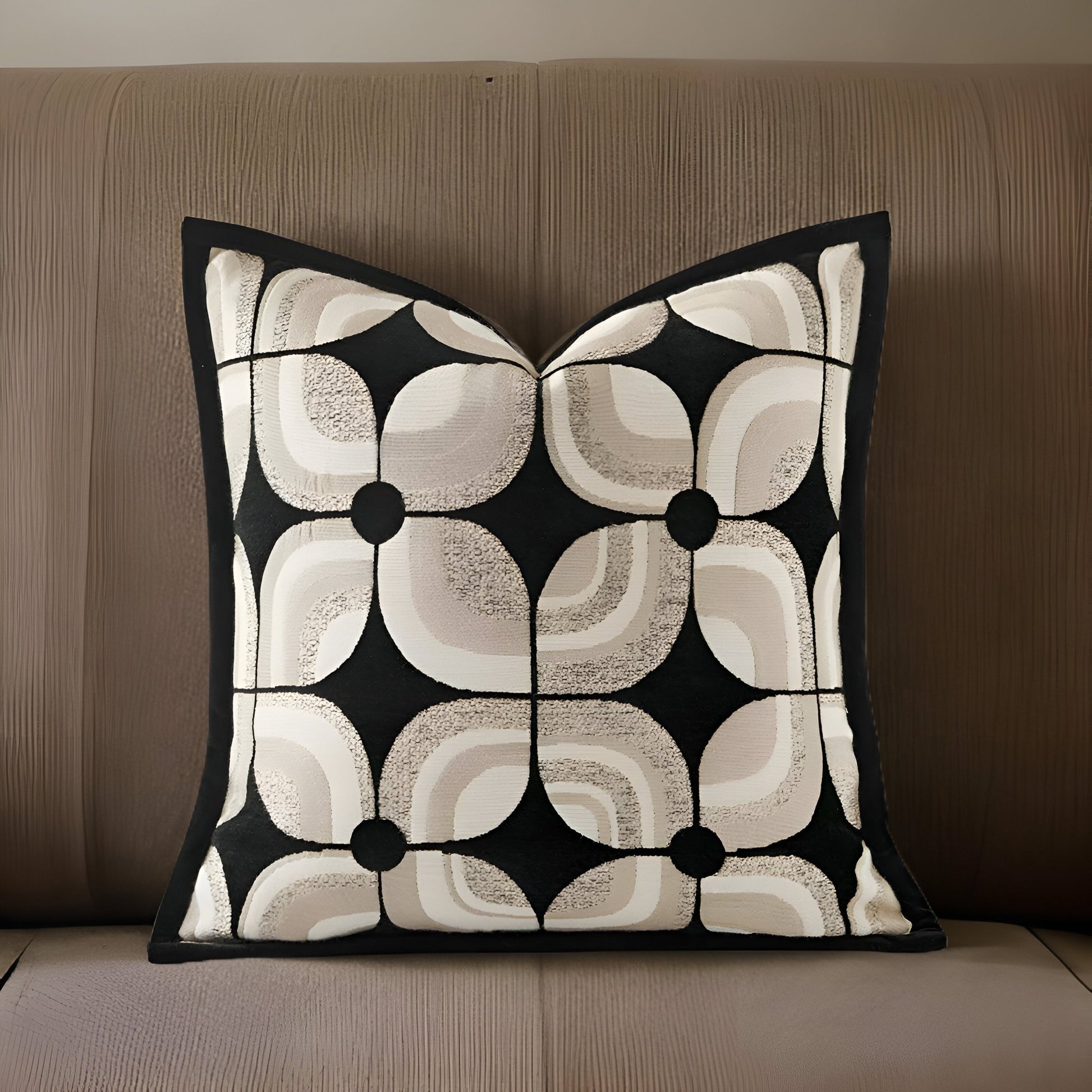 Amara Square Throw Pillow - Front Side View - Main Product Image - Multicolor