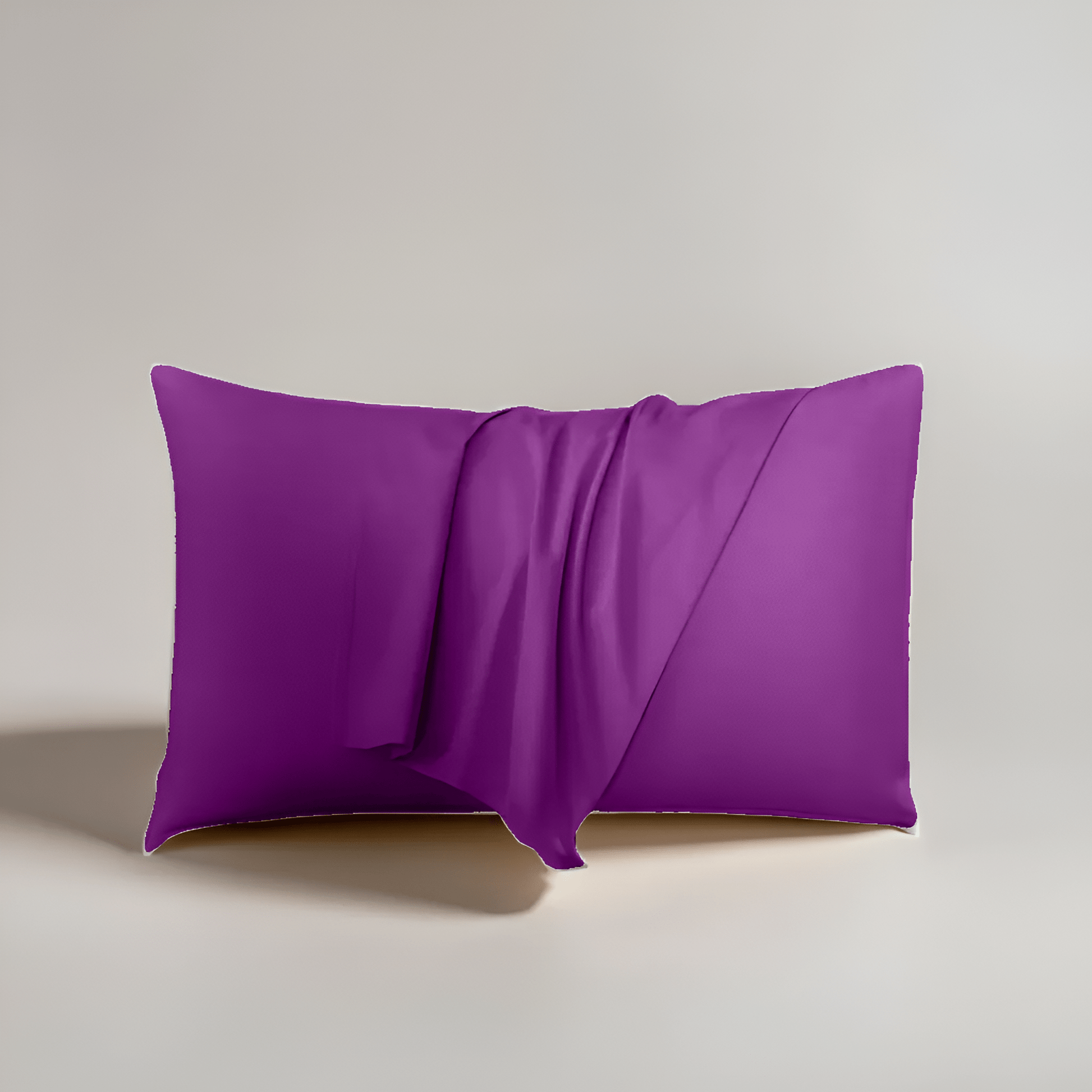 Amber Cotton Pillowcase Set (Set of 2) - Front Side View - Main Product Image - Purple