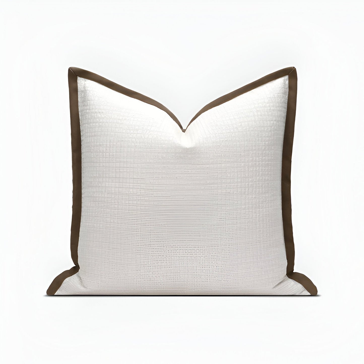 Avery Square Throw Pillow - Front Side View - White Background - Multicolor