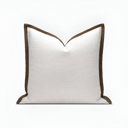 Avery Square Throw Pillow - Front Side View - White Background - Multicolor