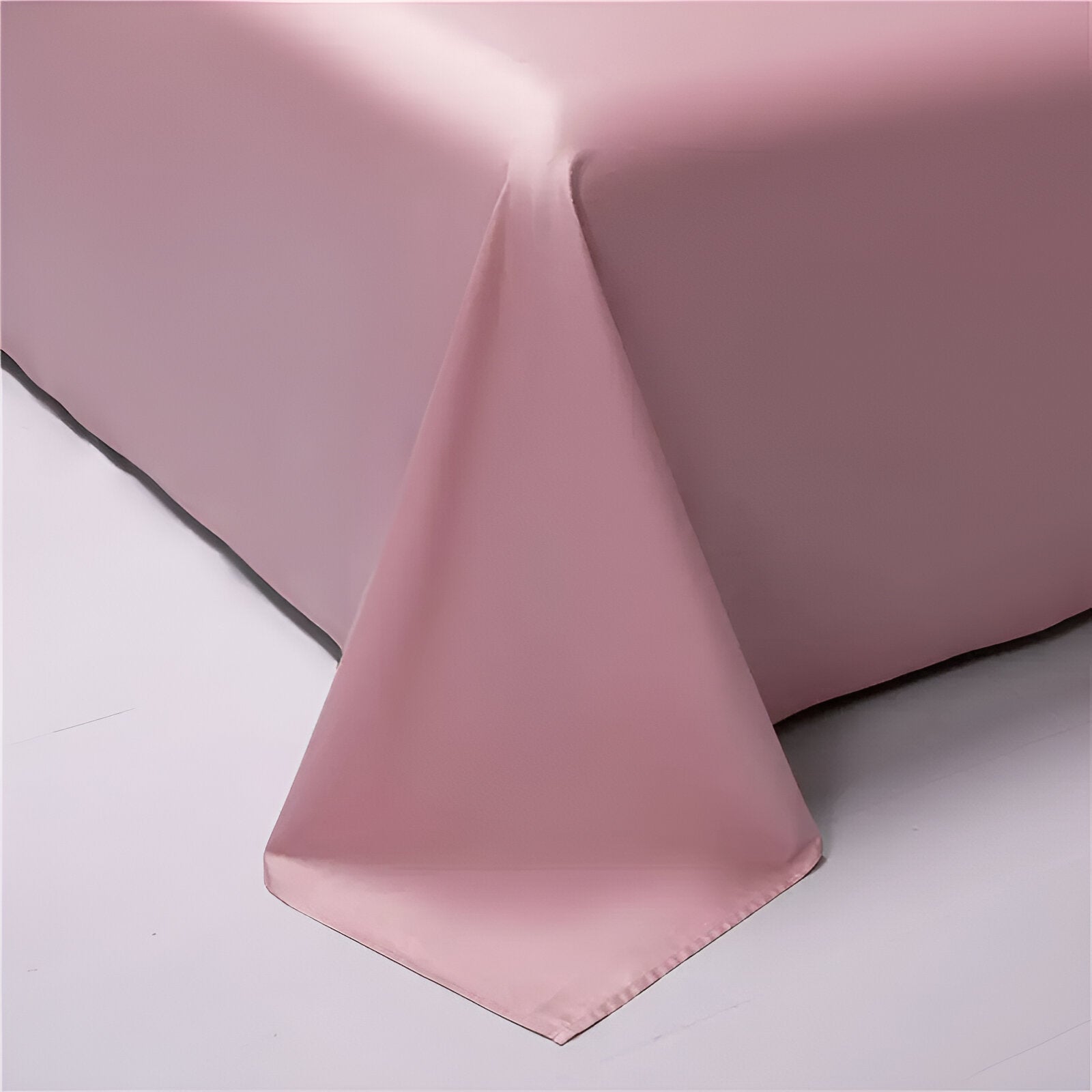 Belle Egyptian Cotton Flat Sheet - Corner Image - Main Product Image - Pink