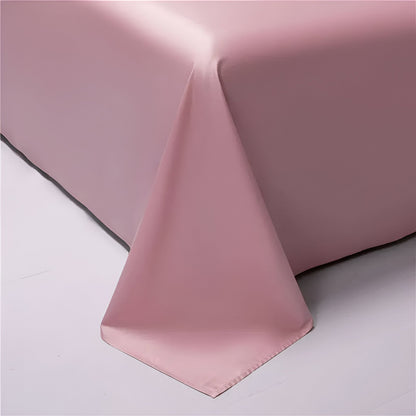 Belle Egyptian Cotton Flat Sheet - Corner Image - Main Product Image - Pink