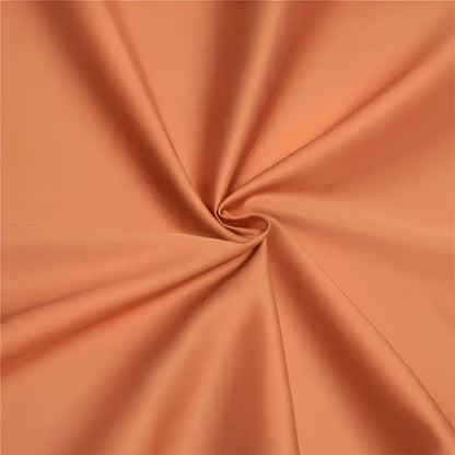 Belle Egyptian Cotton Flat Sheet - Close Up - Coral