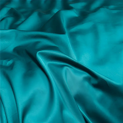 Belle Egyptian Cotton Flat Sheet - Close Up - Teal