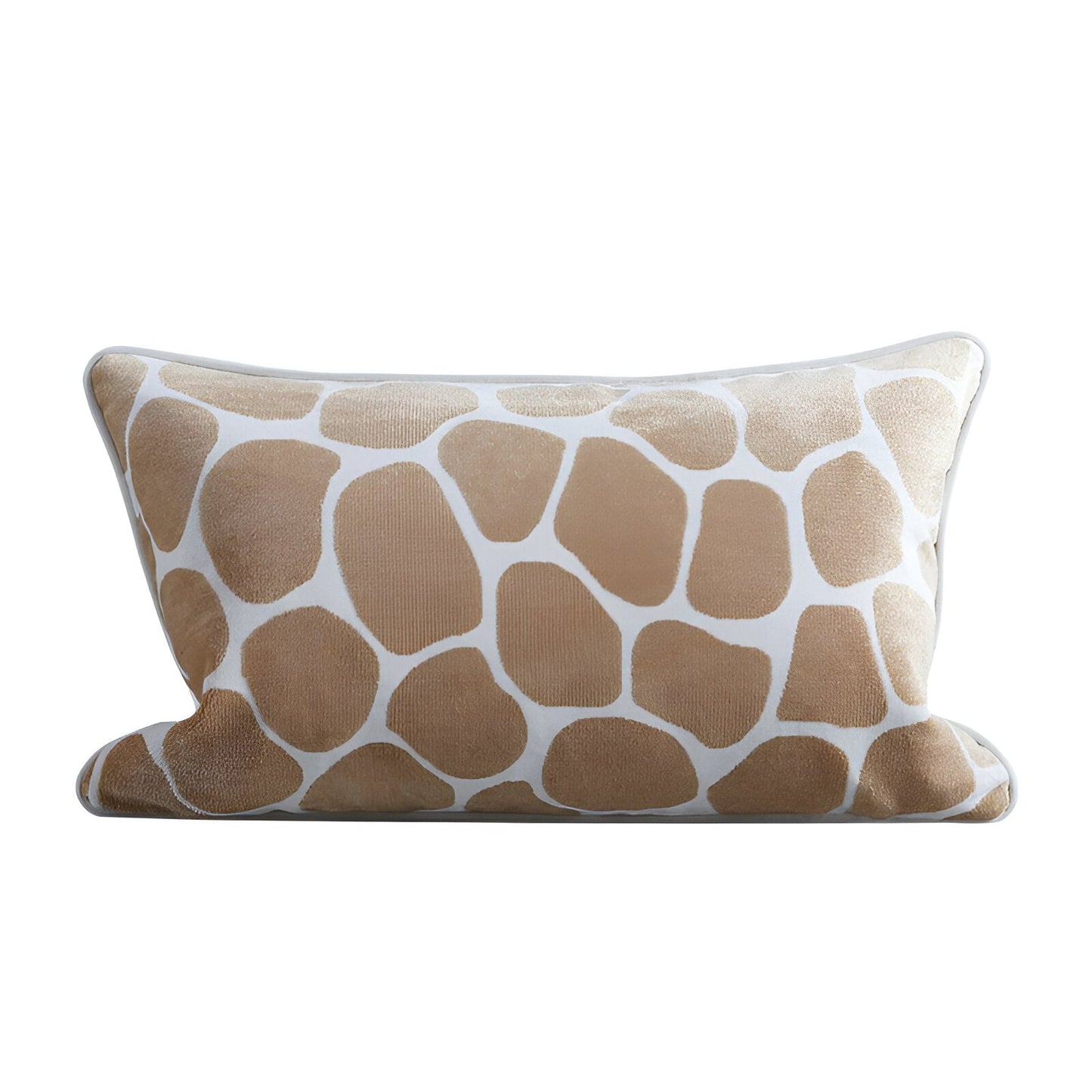 Camila Rectangular Throw Pillow - Front Side View - White Background - Multicolor