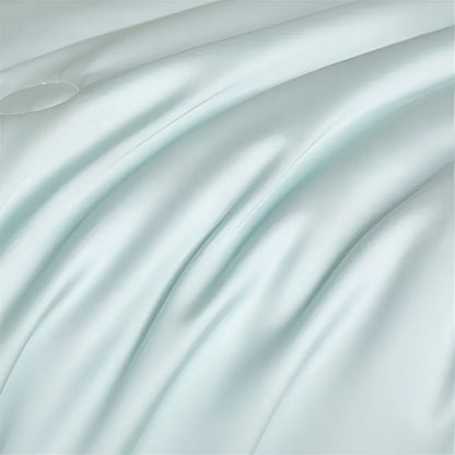 Cheerful Eucalyptus Coverlet Set - Close Up - Pale Blue