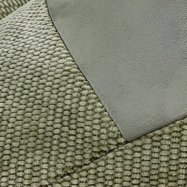 Cora Square Throw Pillow - Close Up Of Detailing - Green