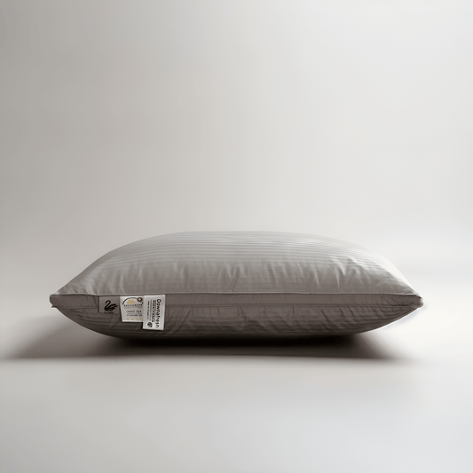 Down Alternative Firm Support Pillow - Front Side View - Main Product Image - Beige