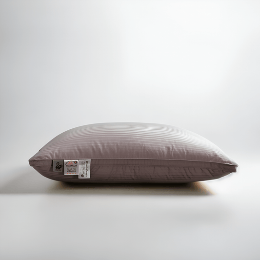 Down Alternative Medium Support Pillow - Front Side View - Main Product Image - Mauve