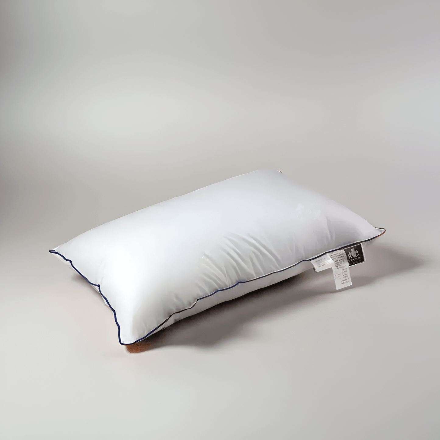 Down Blend Firm Support Pillow - Front Side View - Main Product Image - White