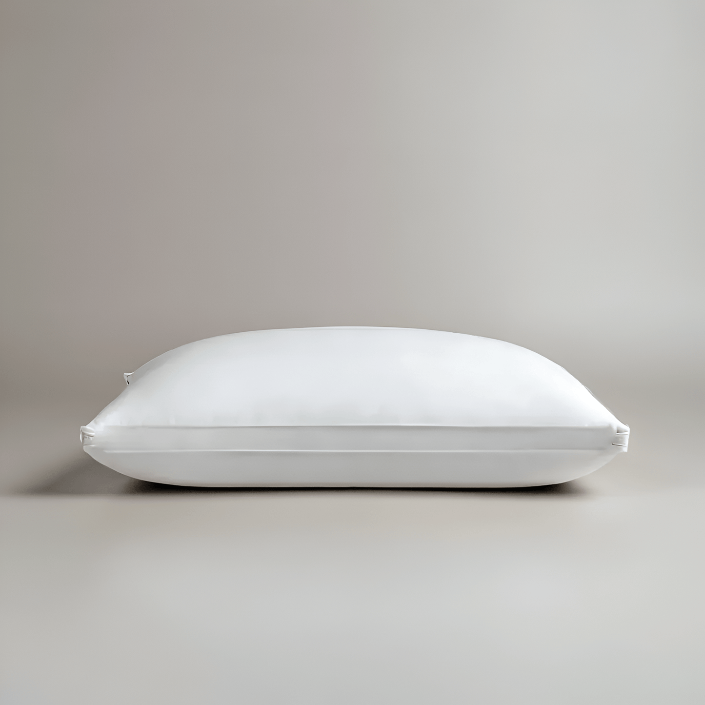 Down Blend Medium Support Pillow - Front Side View - Main Product Image - White