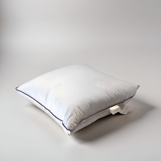 Down Blend Medium Support Square Pillow - Front Side View - Main Product Image - White