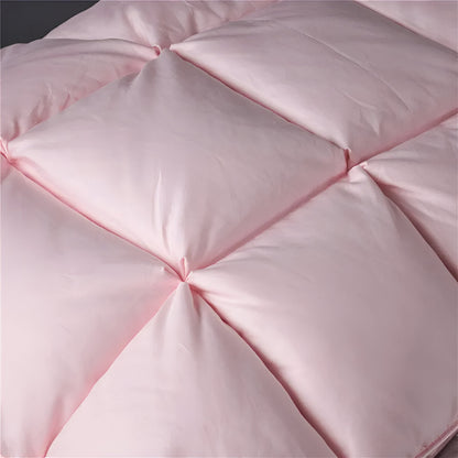 Down Medium Support Pillow Set (Set of 2) - Close Up - Pink