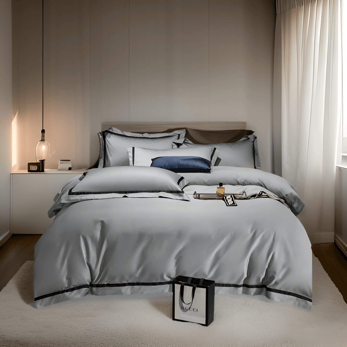 Eva Cotton Bedding Set - Long Staple Cotton Bedding Set - Bellevo Design