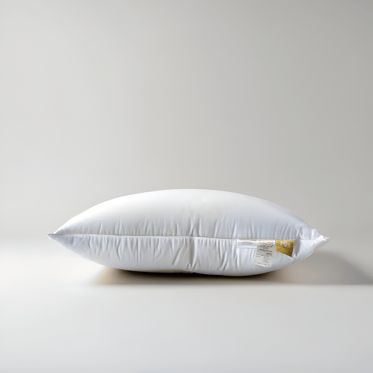 Goose Down Firm Support Pillow - Front Side View - Main Product Image - White