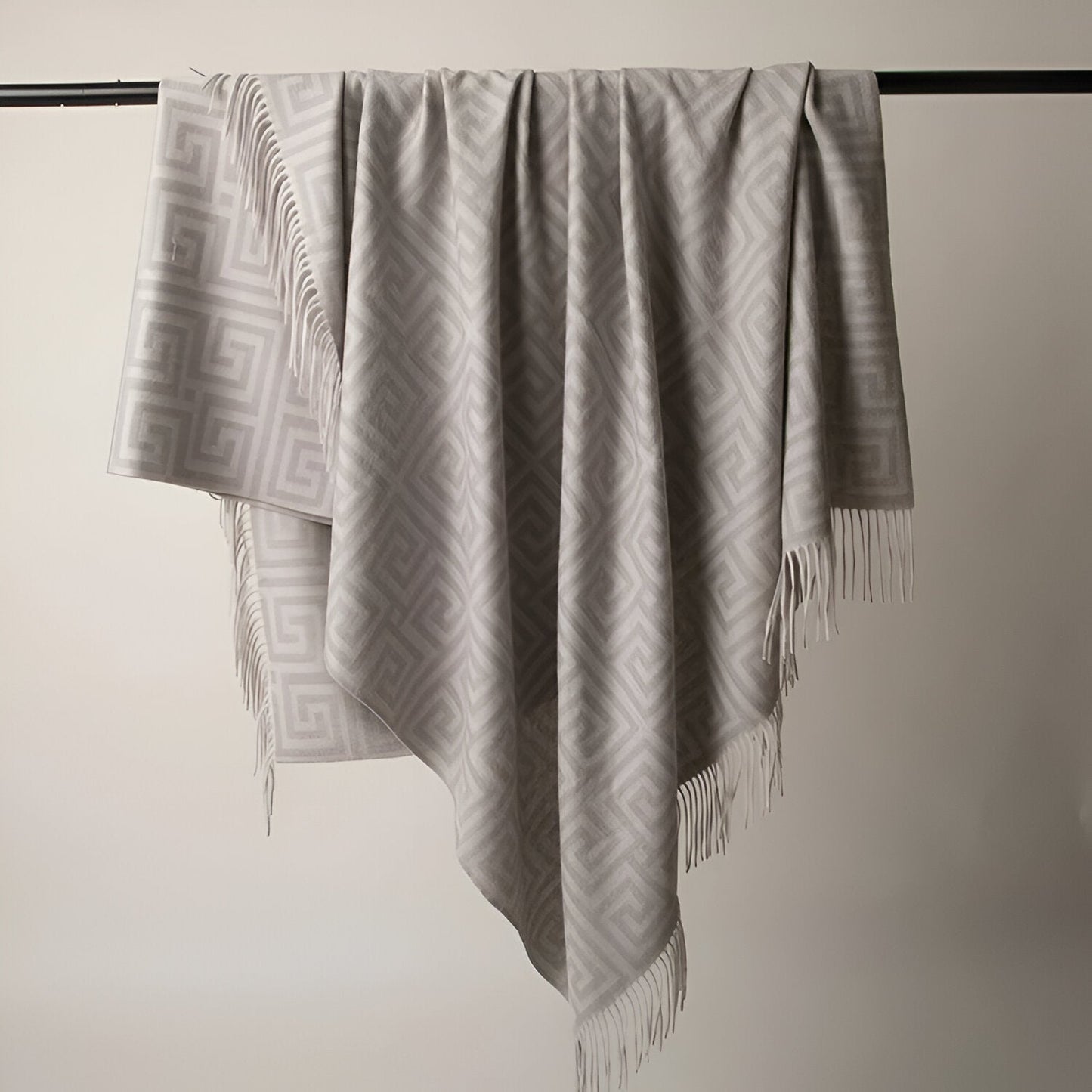 Haven Cashmere Throw Blanket - Front Side View - Main Product Image - Multicolor