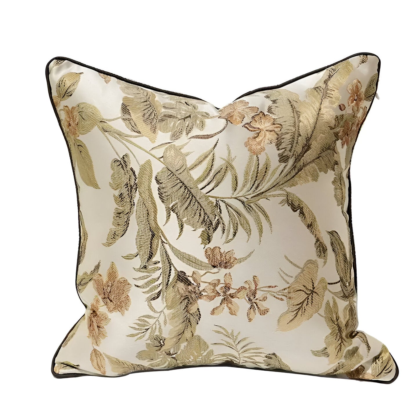 Maya Square Throw Pillow - Front Side View - White Background