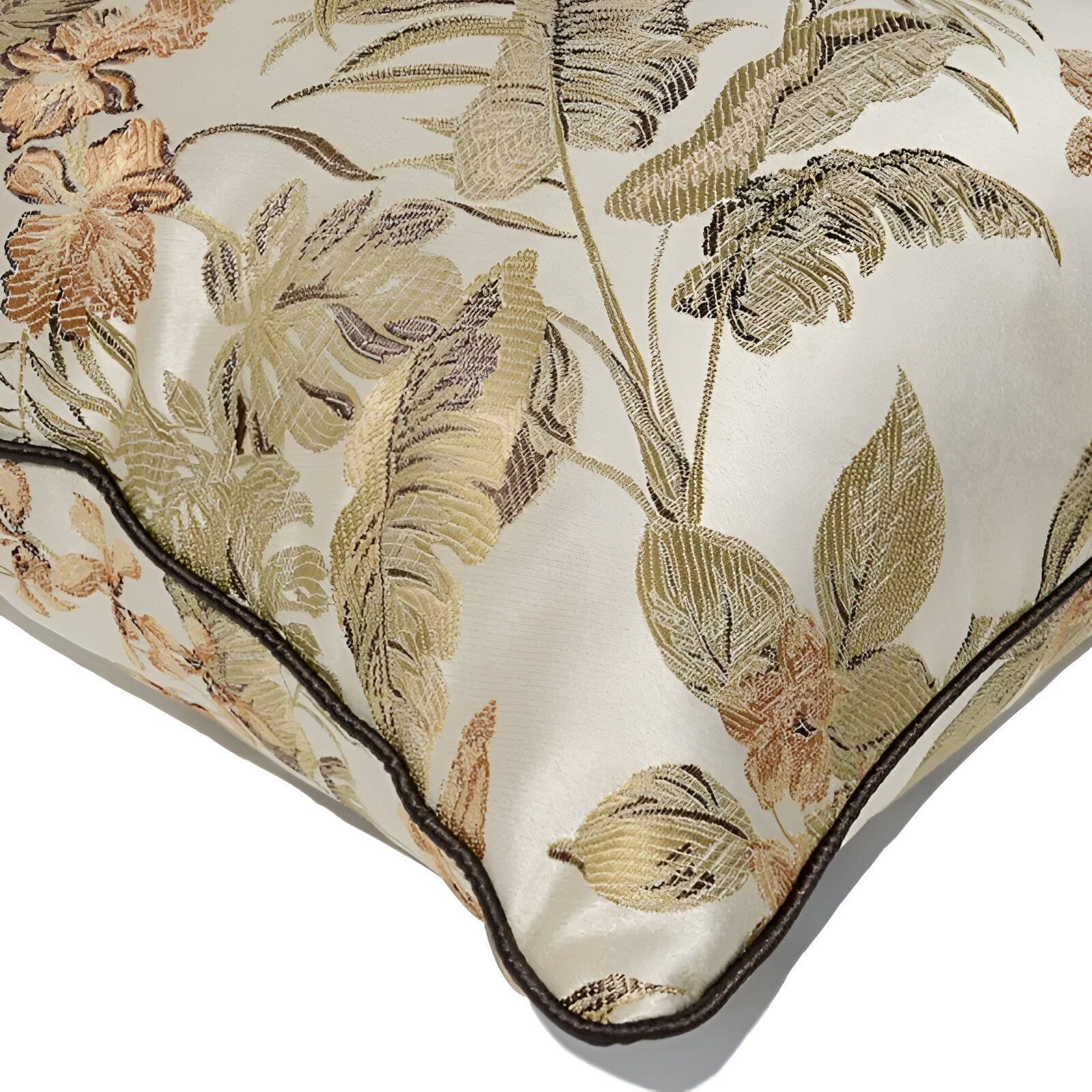 Maya Square Throw Pillow - Close Up Of Detailing - Multicolor