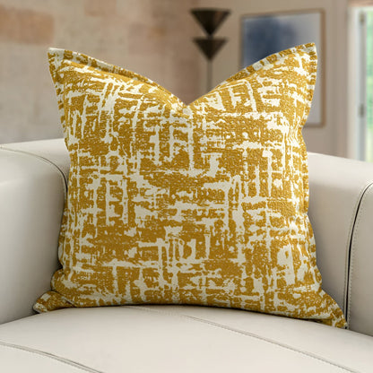 Melody Square Throw Pillow - Front Side View - Main Product Image - Multicolor