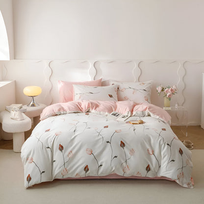 Milja Cotton Bedding Set - Front Side View - Main Product Image - Multicolor