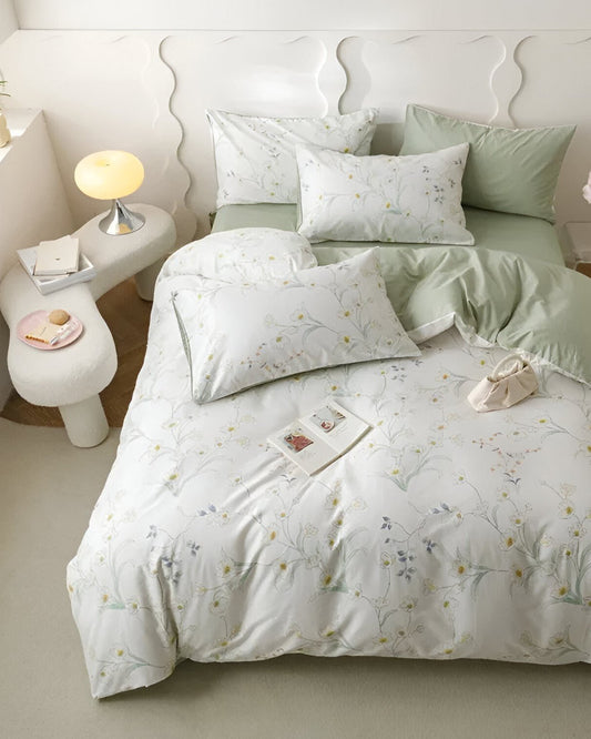 Milja Cotton Bedding Set - Birds Eye View - Multicolor