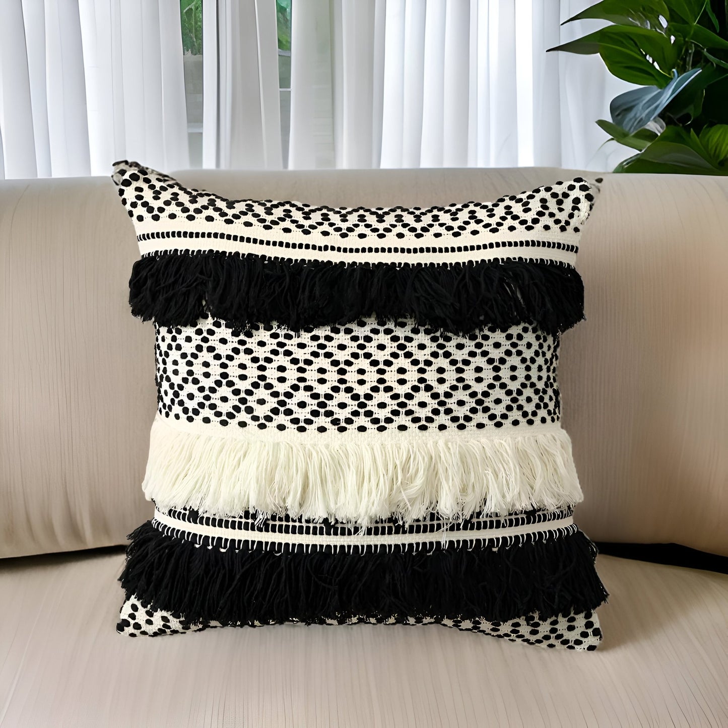 Millie Square Throw Pillow - Front Side View - Main Product Image - Multicolor