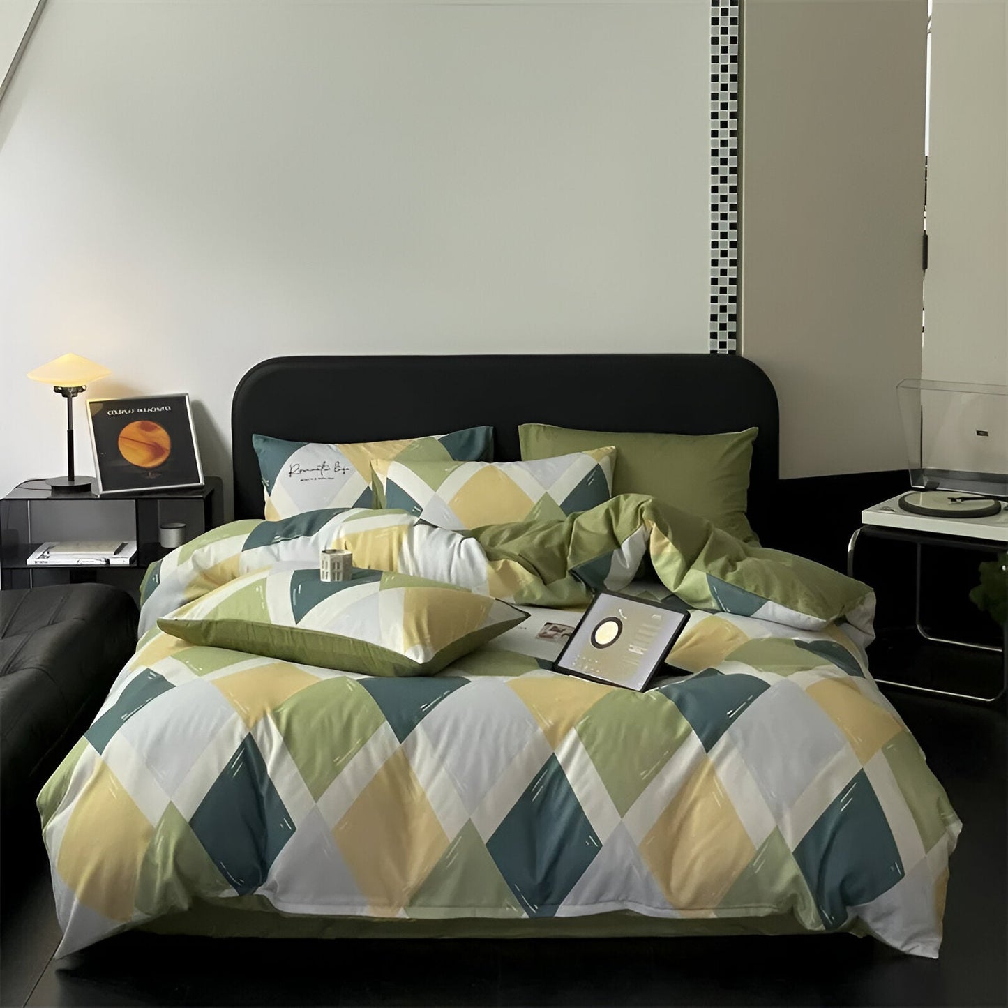 Nadine Cotton Bedding Set - Front Side View - Main Product Image - Multicolor