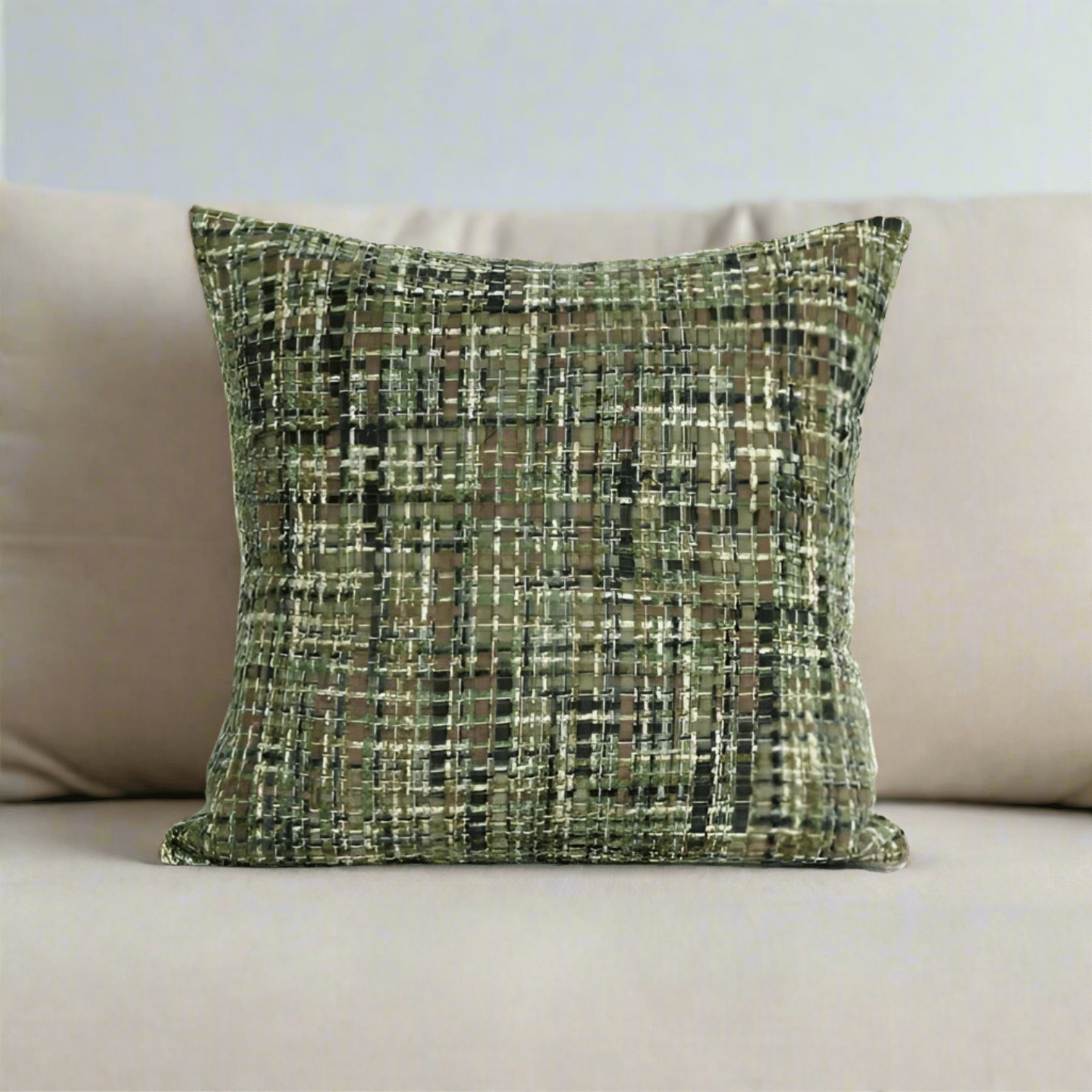 Nova Square Throw Pillow - Front Side View - Main Product Image - Multicolor 