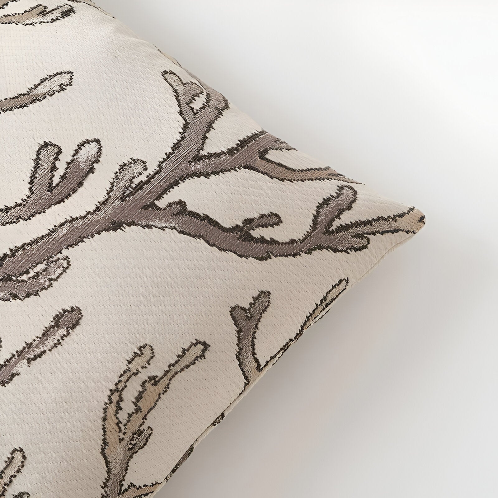 Olivia Square Throw Pillow - Close Up Of Detailing - Multicolor