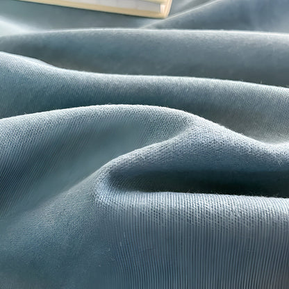 Oona Brushed Cotton Bedding Set - Close Up Of Duvet Cover - Sky Blue