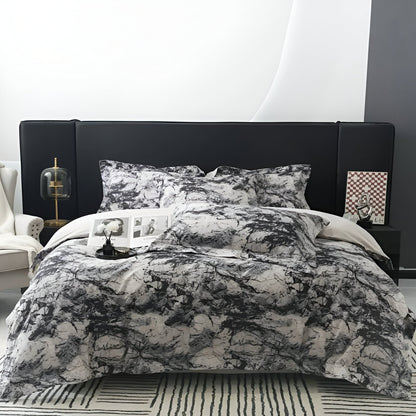 Paisley Brushed Cotton Bedding Set - Front Side View - Main Product Image - Multicolor