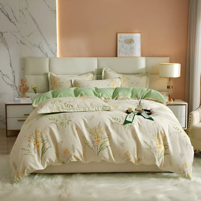 Phoebe Cotton Bedding Set - Front Side View - Main Product Image - Multicolor