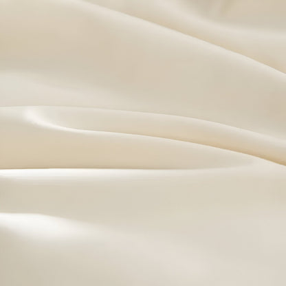 Pilvi Brushed Cotton Bedding Set - Close Up Of Duvet Cover - White