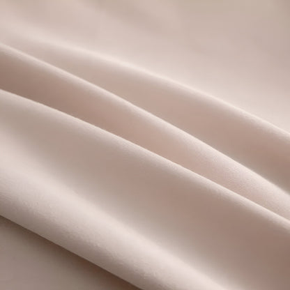 Piper Brushed Cotton Bedding Set - Close Up Of Duvet Cover - Blush Pink