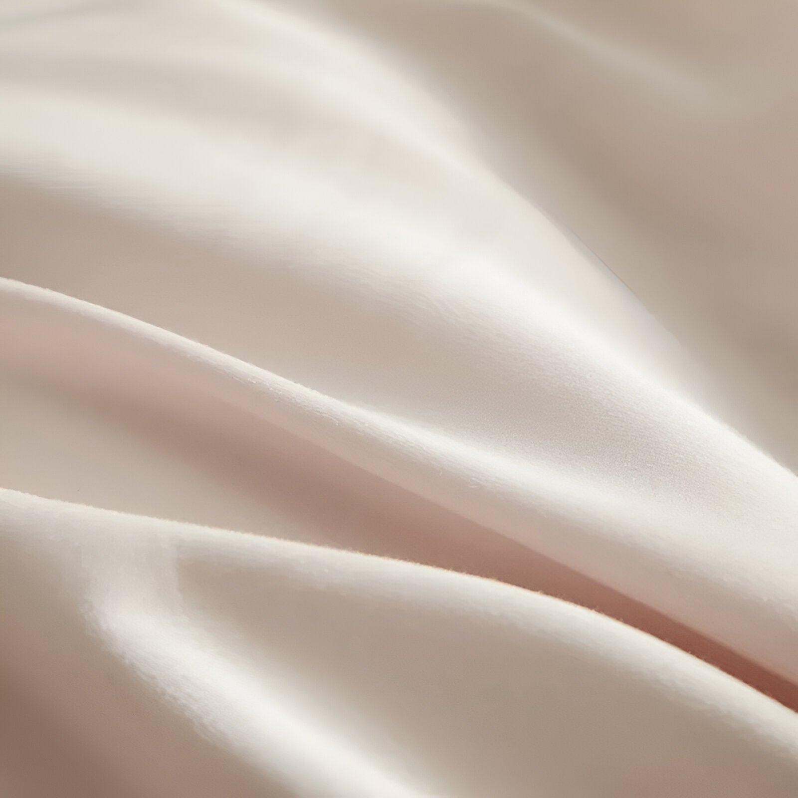 Piper Brushed Cotton Bedding Set - Close Up Of Duvet Cover - Pale Pink