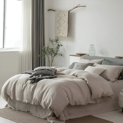 Rosalie French Linen Bedding Set - French Linen Bedding Set - Bellevo Design