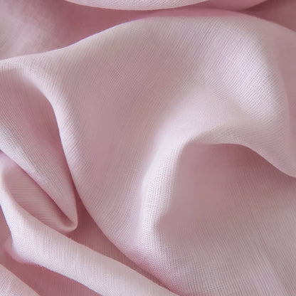 Rosalie French Linen Bedding Set - Close Up Of Duvet Cover - Pink