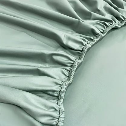 Roxy Egyptian Cotton Fitted Sheet - Close Up - Mint Green