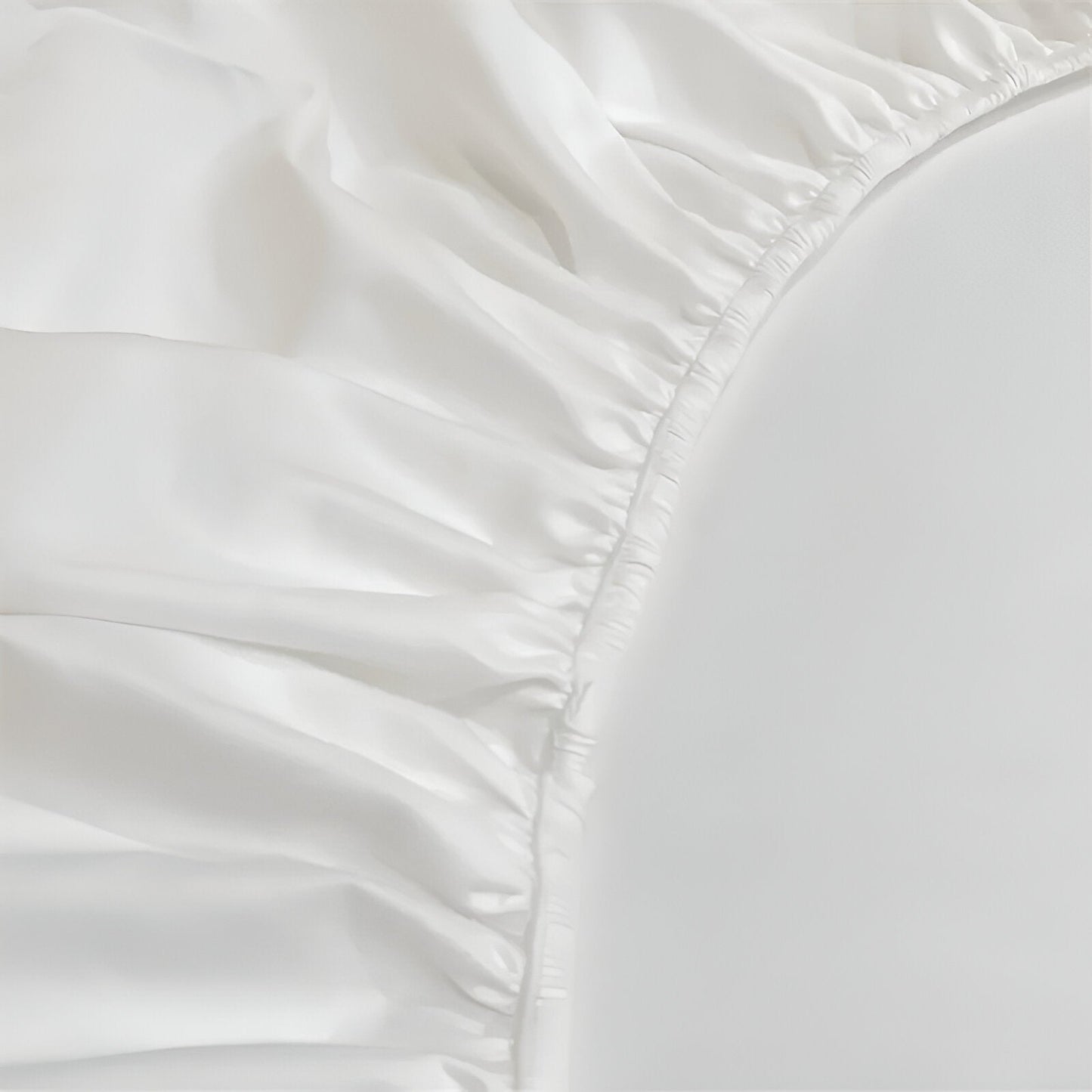 Roxy Egyptian Cotton Fitted Sheet - Close Up - White