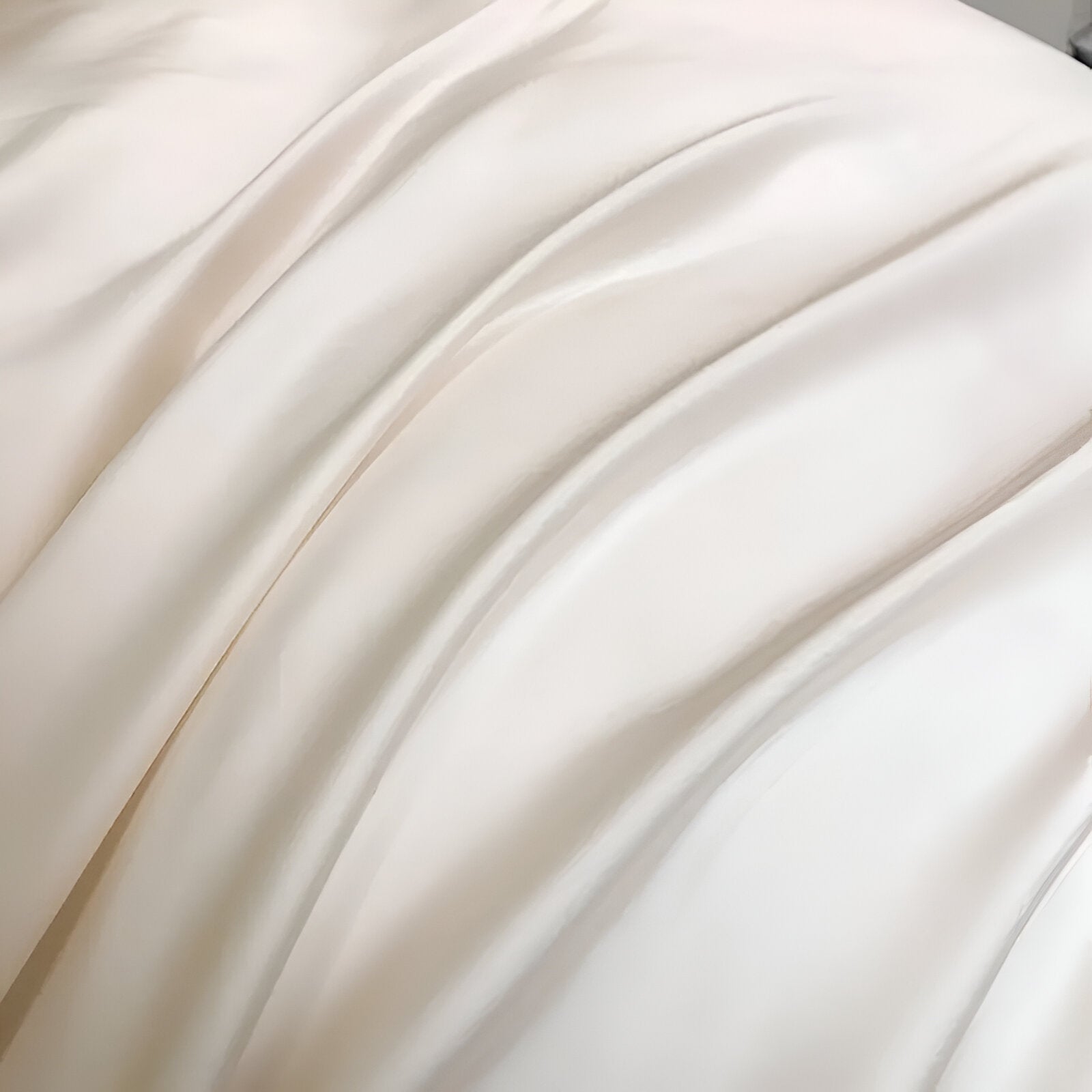 Ruby Eucalyptus Bedding Set - Close Up Of Duvet Cover - White