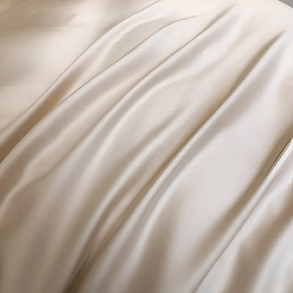 Ruby Eucalyptus Bedding Set - Close Up Of Duvet Cover - Ivory